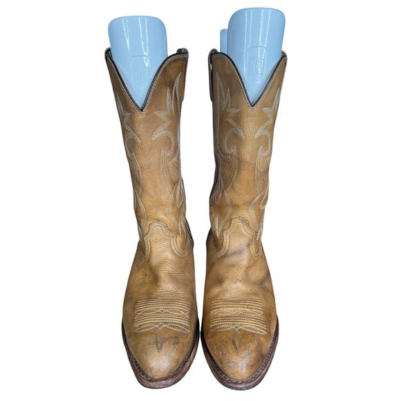 Vintage Durango Men’s Brown Leather Wide Western Cowboy Boots Size US 9 EE main image 6